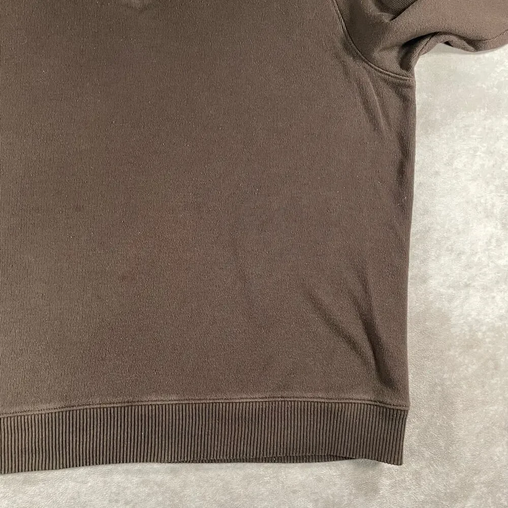 Vintage Perry Ellis Brown Faded Soft Quarter Zip Sweater XL